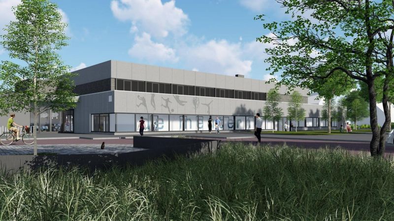 Nieuwbouw sporthal Muntendam