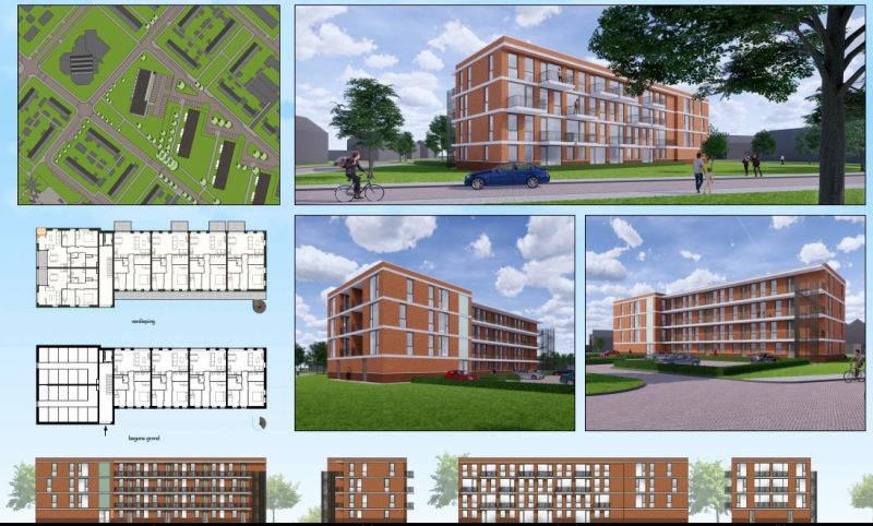 Nieuwbouw 22 appartementen in Assen nu officieel in opdracht