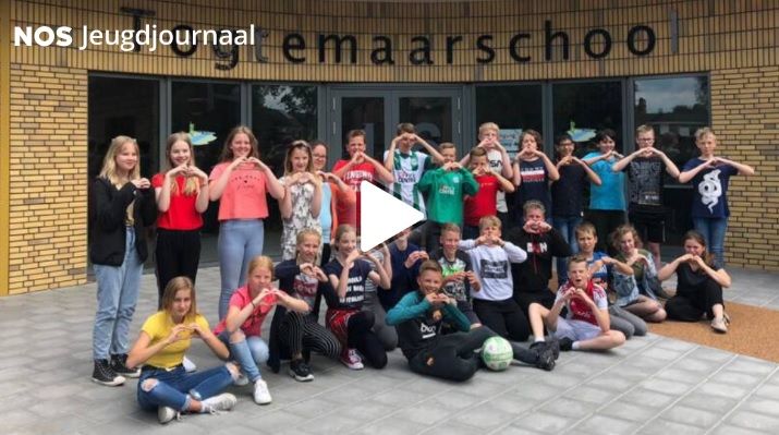 Togtemaarschool Bedum op het Jeugdjournaal